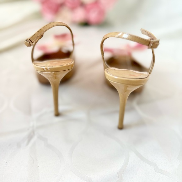 Jimmy Choo sandals shoes butterfly orchid size 6.5-7 US 37 Y2K Carrie Bradshaw - Picture 4 of 6